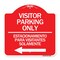 Signmission Bilingual Reserved Parking Visitor Parking Only Estacionamiento Para Visitantes, A-DES-RW-1818-24303 A-DES-RW-1818-24303 - alternate 1